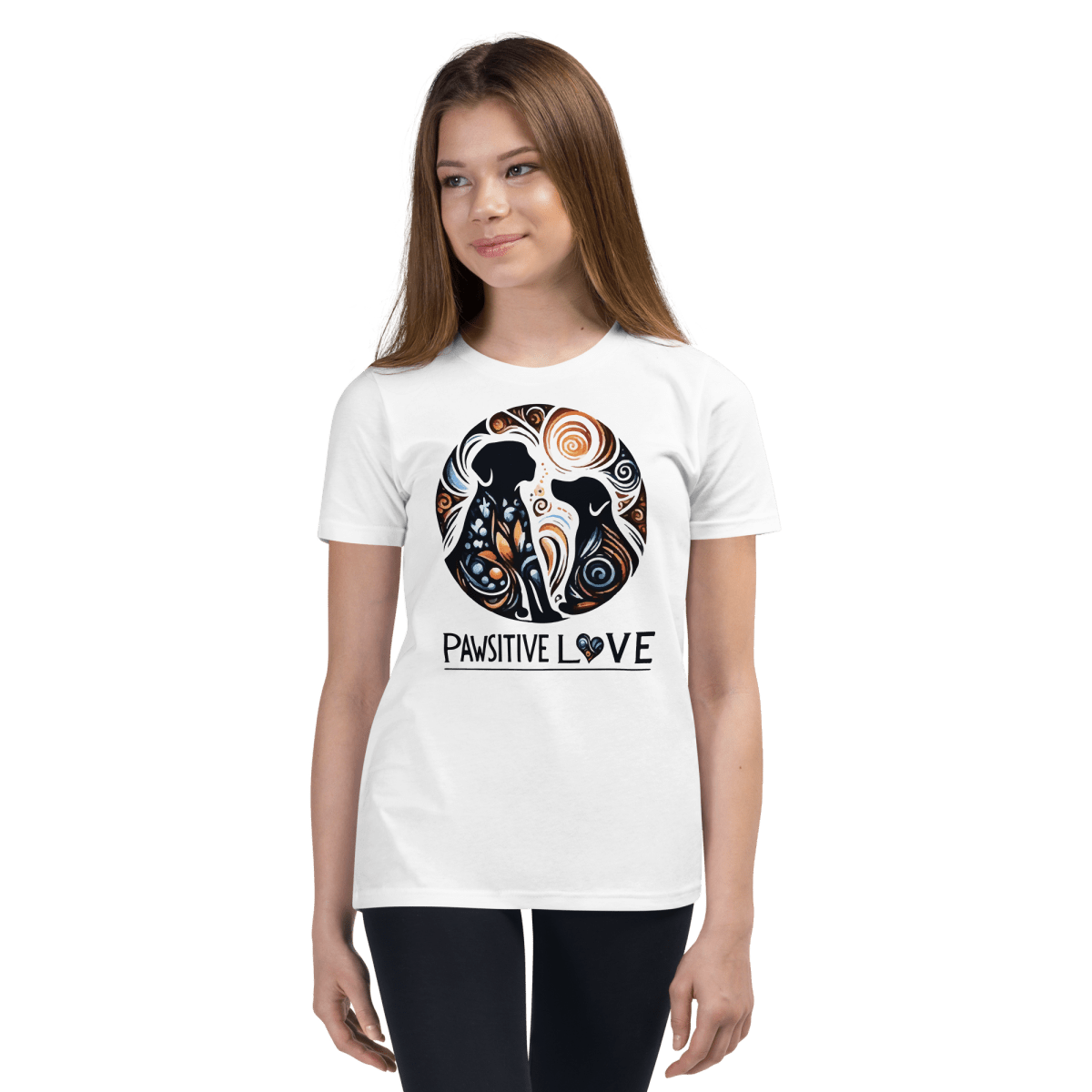 Swirl of Pawsitivity - Youth Signature Tee - Youth Tee - Speak Up 4 Paws