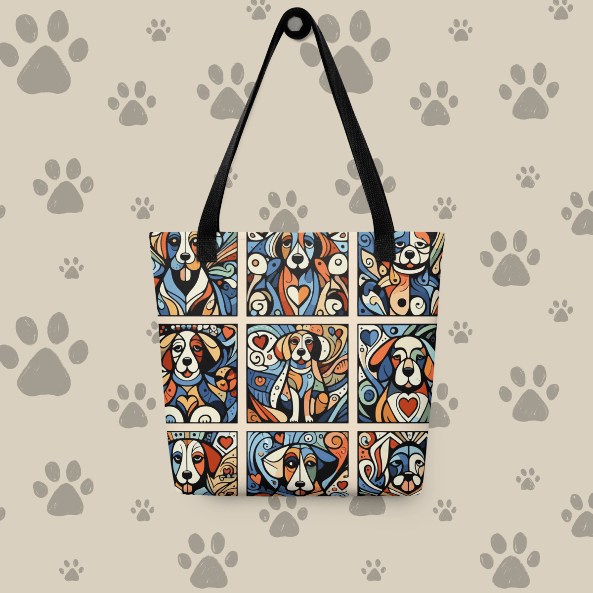 Artful Canines Everyday Bag - Inspired by Matisse - AOP Tote Bag - Speak Up 4 Paws