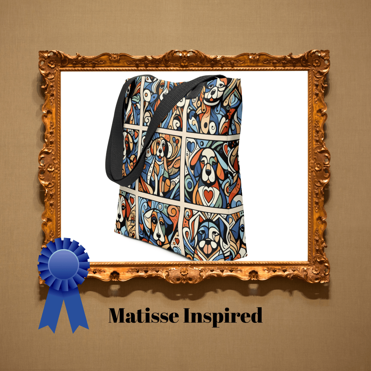 Artful Canines Everyday Bag - Inspired by Matisse - AOP Tote Bag - Speak Up 4 Paws