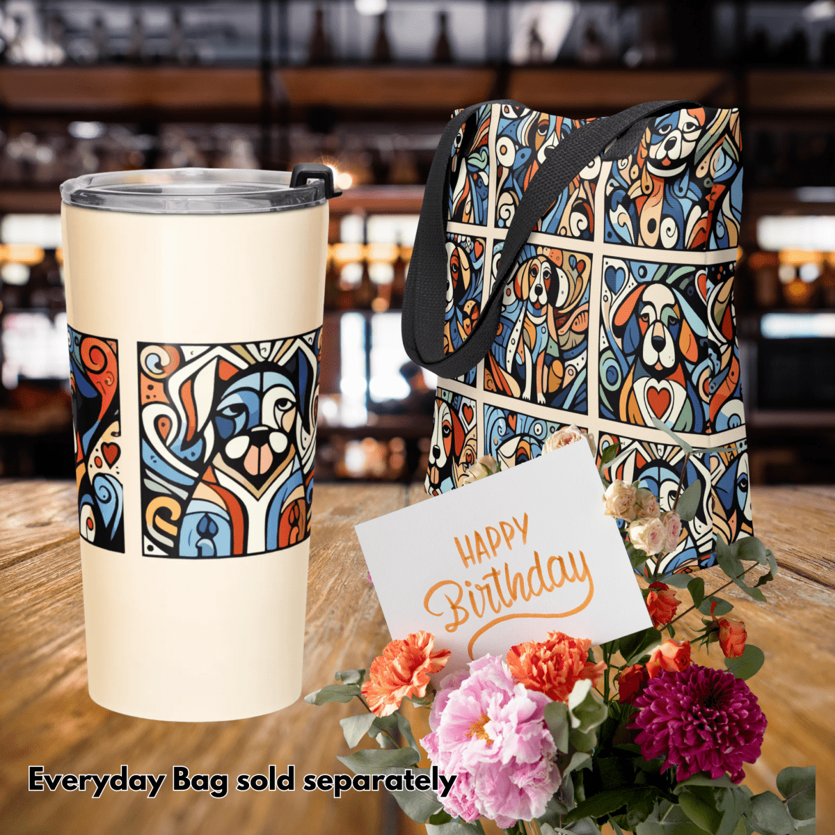 Artful Trio - Tumbler - Tapered Tumbler - Speak Up 4 Paws