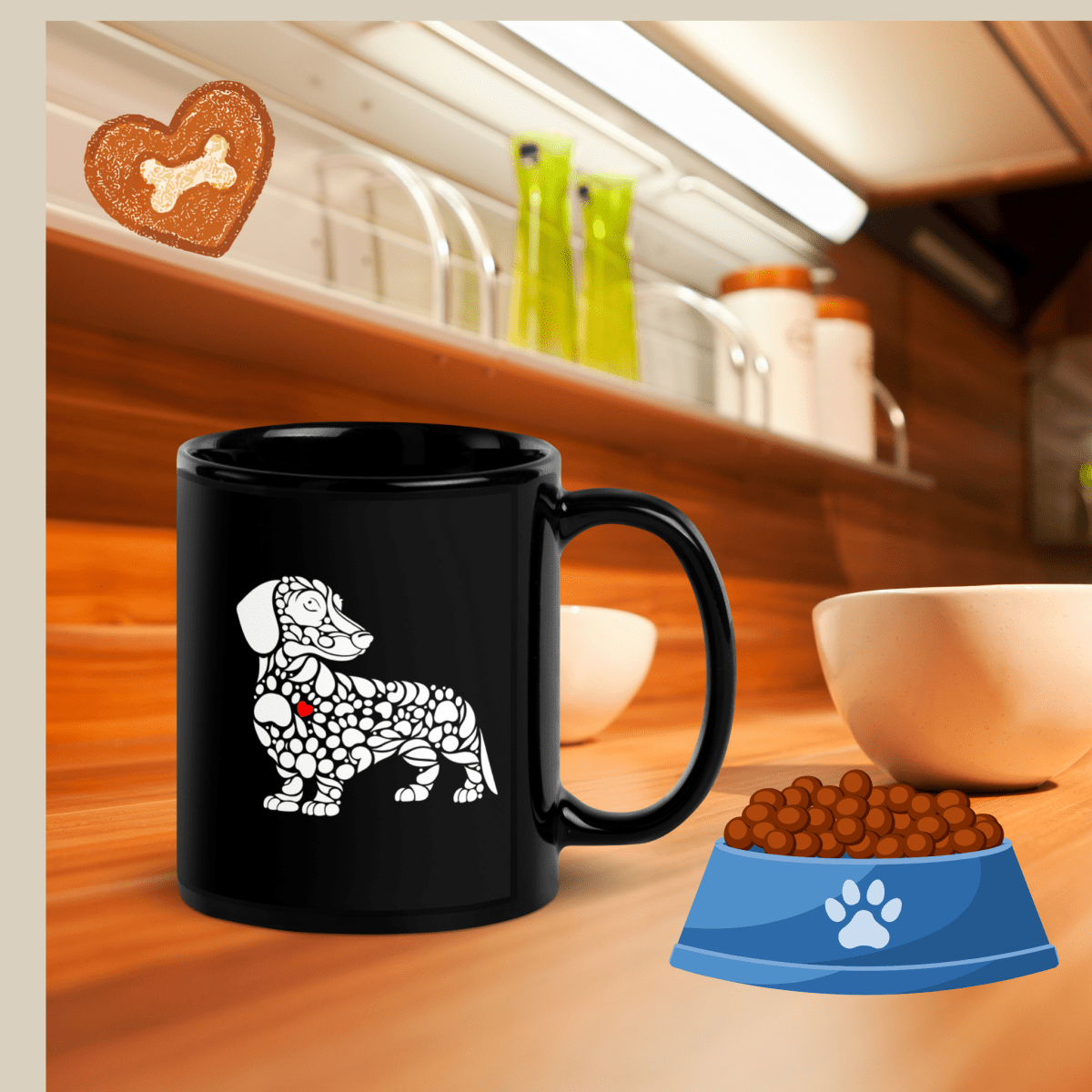 Pawfect Doxie Mug - Black Coffee Mug - Speak Up 4 Paws
