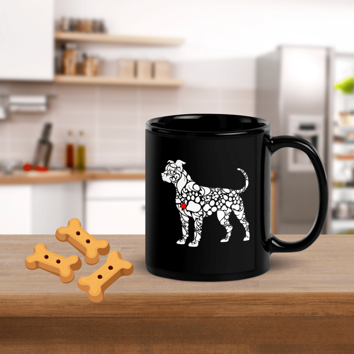 Paws of Loyalty Mug - Black Coffee Mug - Speak Up 4 Paws