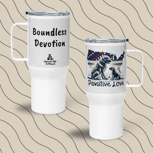 Boundless Devotion - "Boundless Devotion" - TrailMate Tumbler (Color: Whisper) - Travel Mug - Speak Up 4 Paws