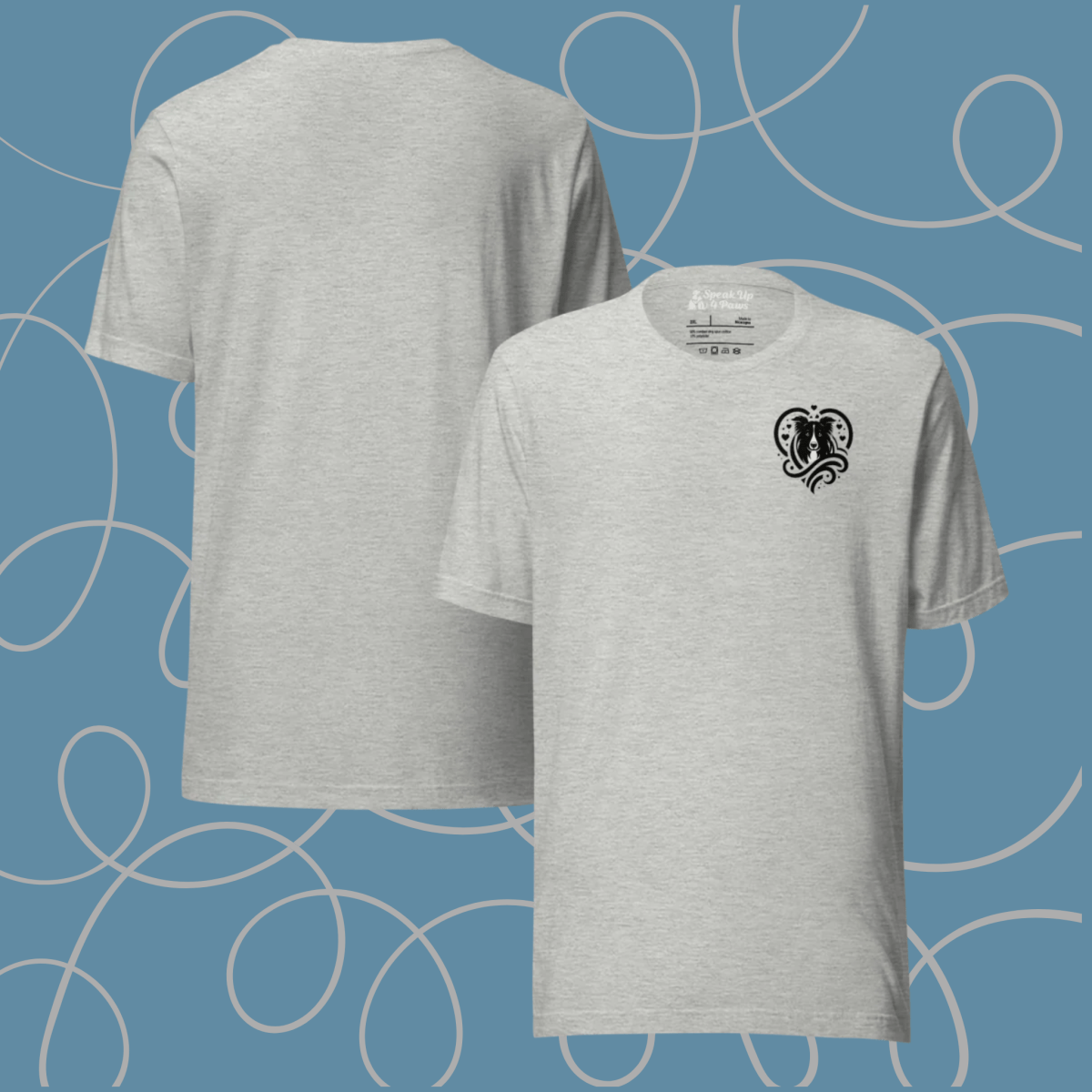 Boundless Heart - Everyday Plus Tee | COLORS: Red, Athletic Heather, White - Unisex Staple Tee - Speak Up 4 Paws