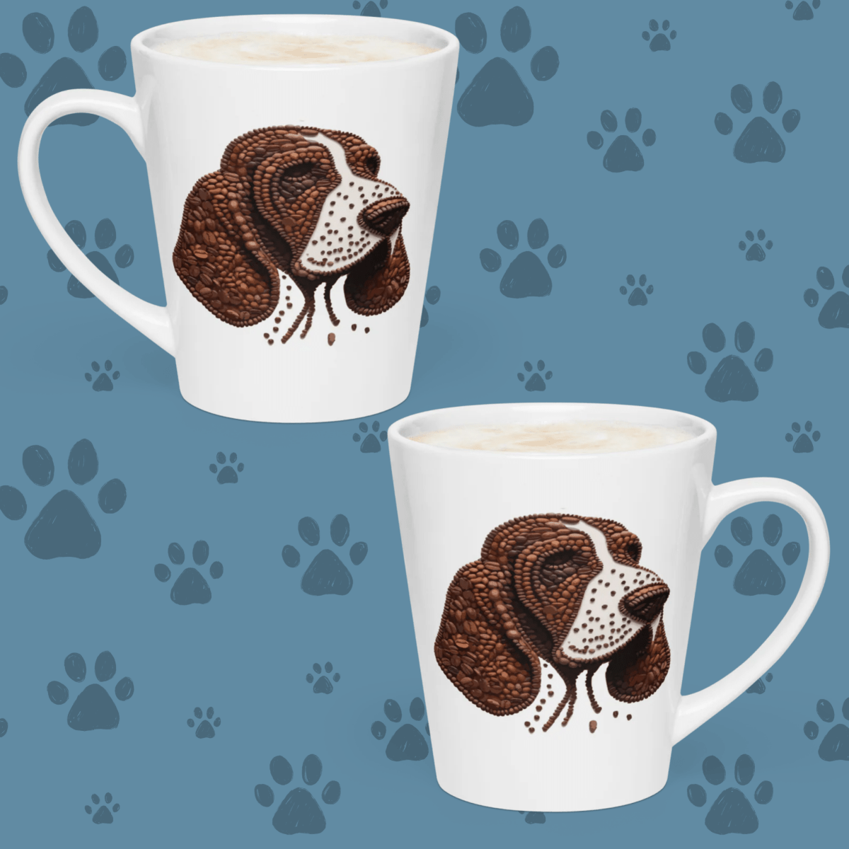 Brewster the Basset - Latte Mug - Latte Mug - Speak Up 4 Paws