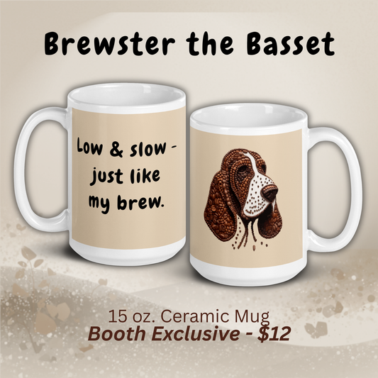 Brewster the Basset Mug (Booth Exclusive)