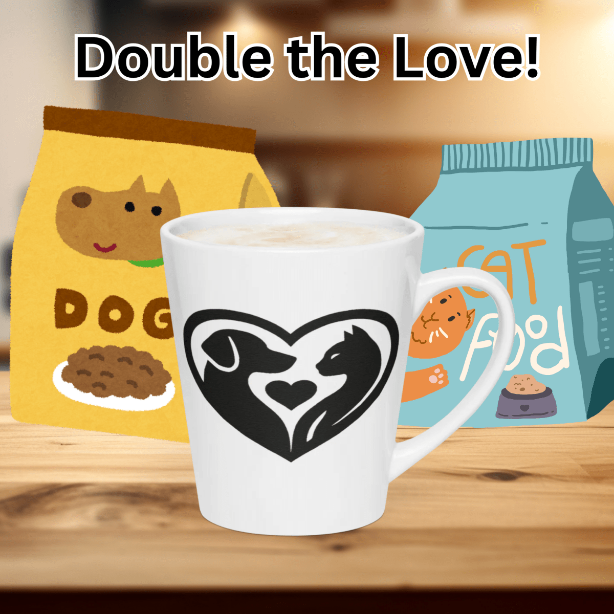 Canine & Feline Love - Latte Mug - Latte Mug - Speak Up 4 Paws