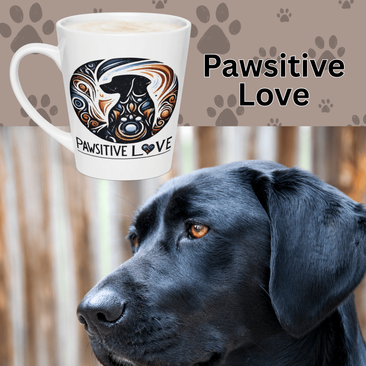 Canine Muse - Latte Mug - Latte Mug - Speak Up 4 Paws