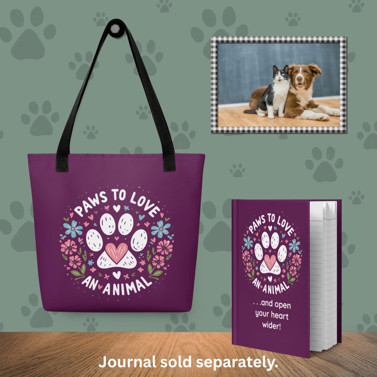 Circle of Pawsitivity - Everyday Bag - AOP Tote Bag - Speak Up 4 Paws