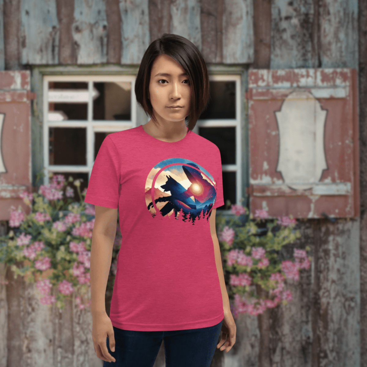 Companion Hues - Everyday Tee | COLORS: Heather Deep Teal, Heather Slate, Heather Raspberry, Pebble - Unisex Staple Tee - Speak Up 4 Paws