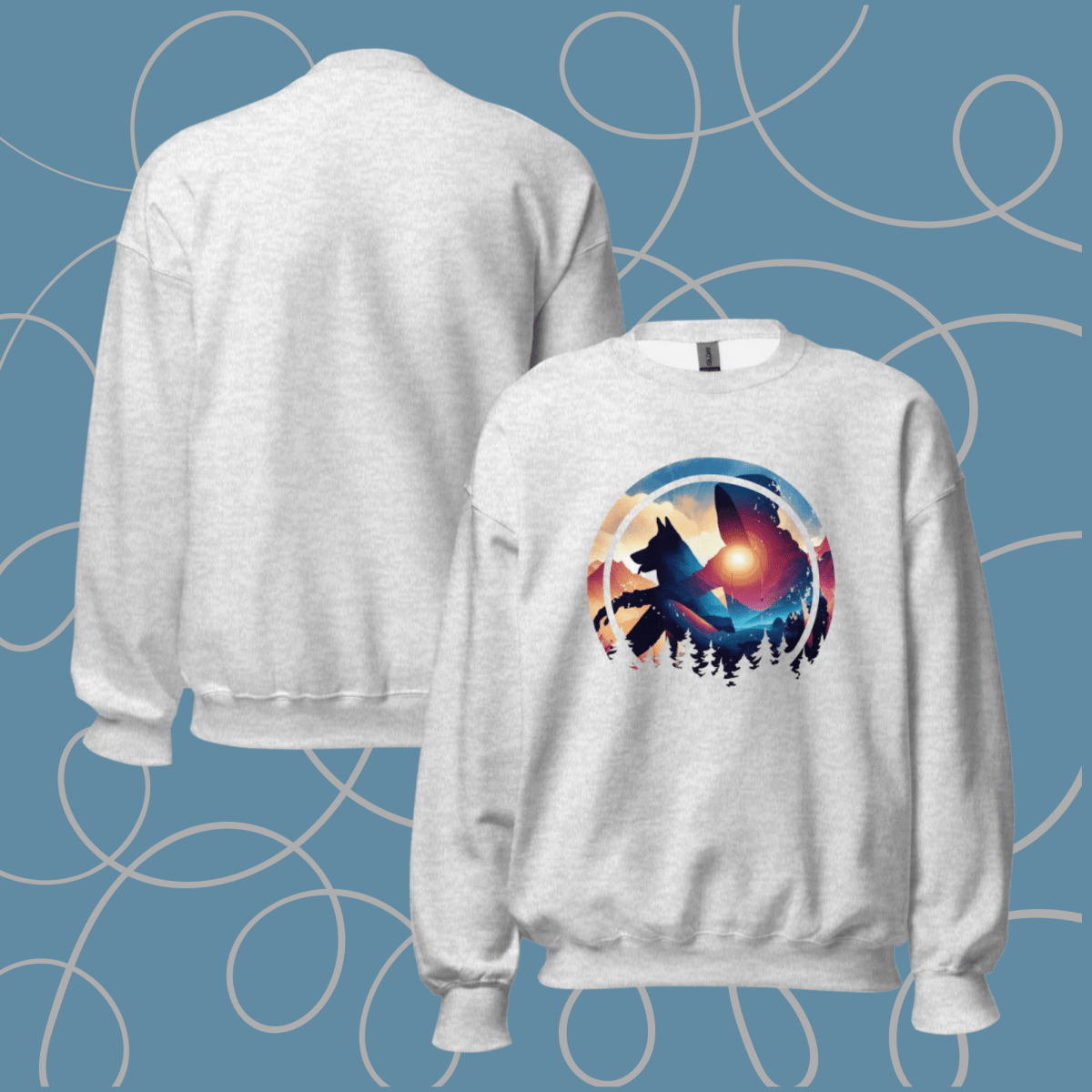 Companion Hues - Oversized Sweatshirt | COLORS: Sport Grey, Charcoal, Graphite Heather, Ash - Preshrunk Sweatshirt - Speak Up 4 Paws