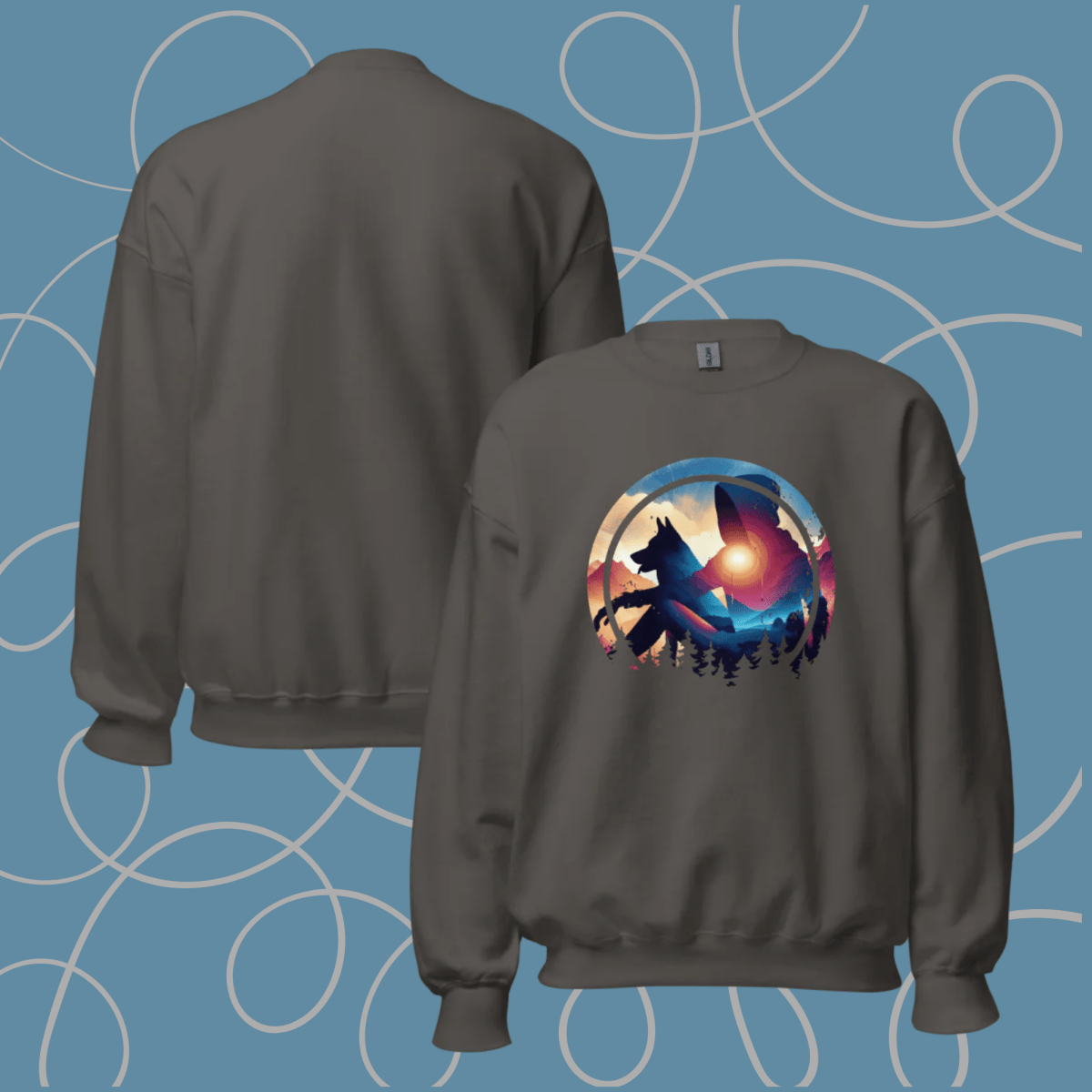 Companion Hues - Oversized Sweatshirt | COLORS: Sport Grey, Charcoal, Graphite Heather, Ash - Preshrunk Sweatshirt - Speak Up 4 Paws