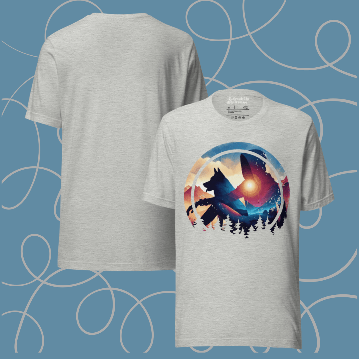 Companion Hues - Everyday Plus Tee | COLORS: Navy, Red, Athletic Grey, White - Unisex Staple Tee - Speak Up 4 Paws