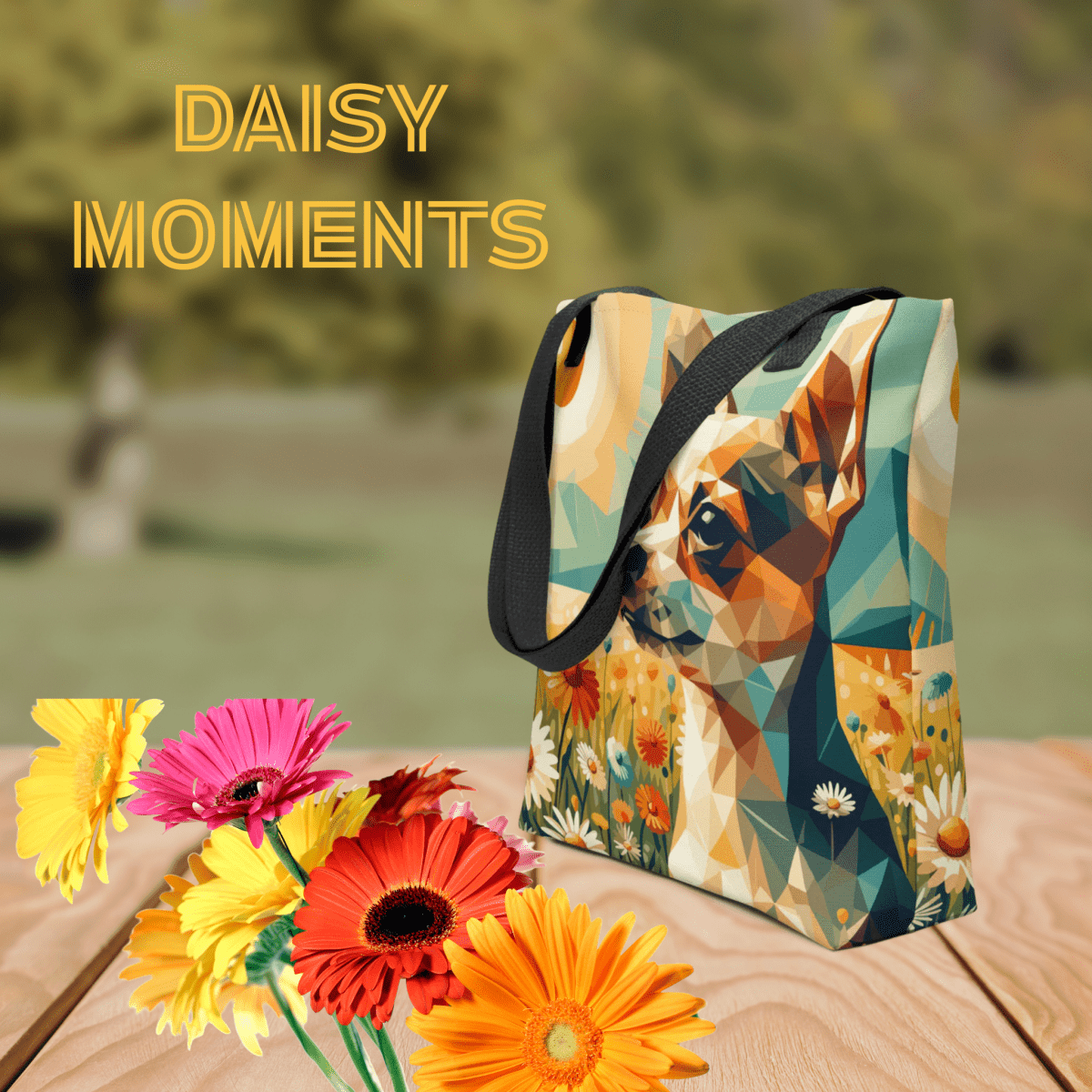 Daisy Moments - Everyday Bag - AOP Tote Bag - Speak Up 4 Paws