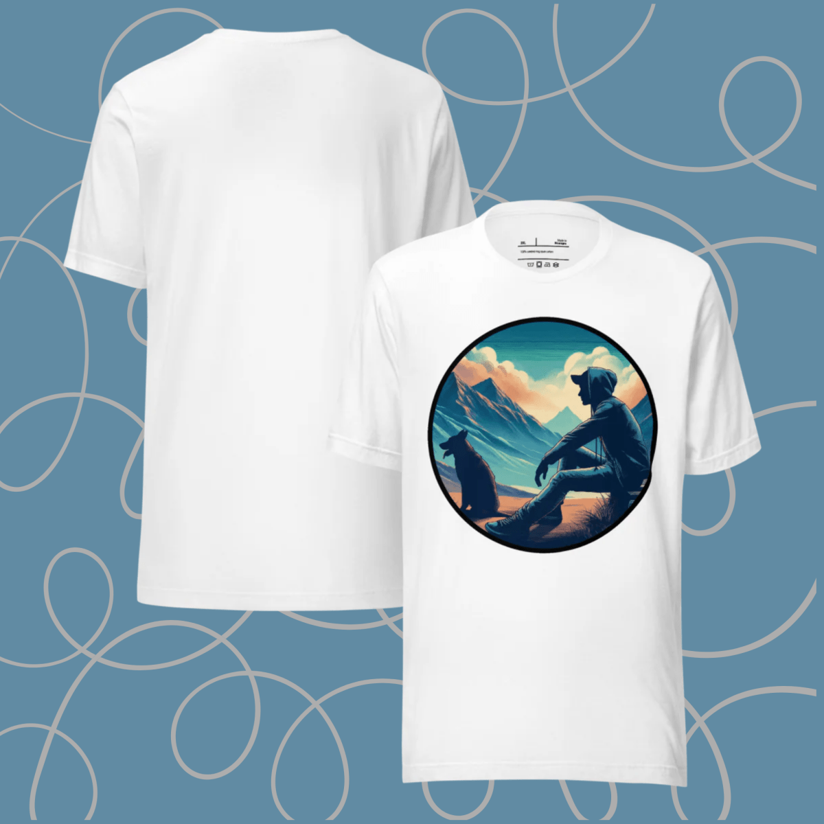 Dawn's Embrace - Everyday Plus Tee | COLORS: Athletic Heather, White - Unisex Staple Tee - Speak Up 4 Paws