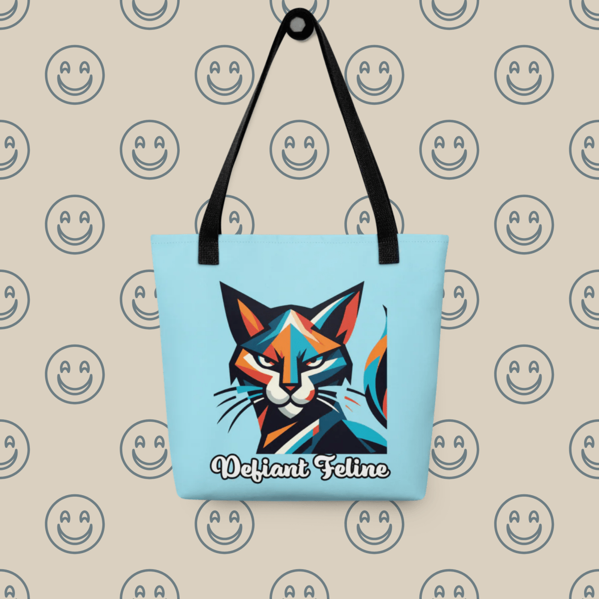Defiant Feline - Everyday Bag - AOP Tote Bag - Speak Up 4 Paws