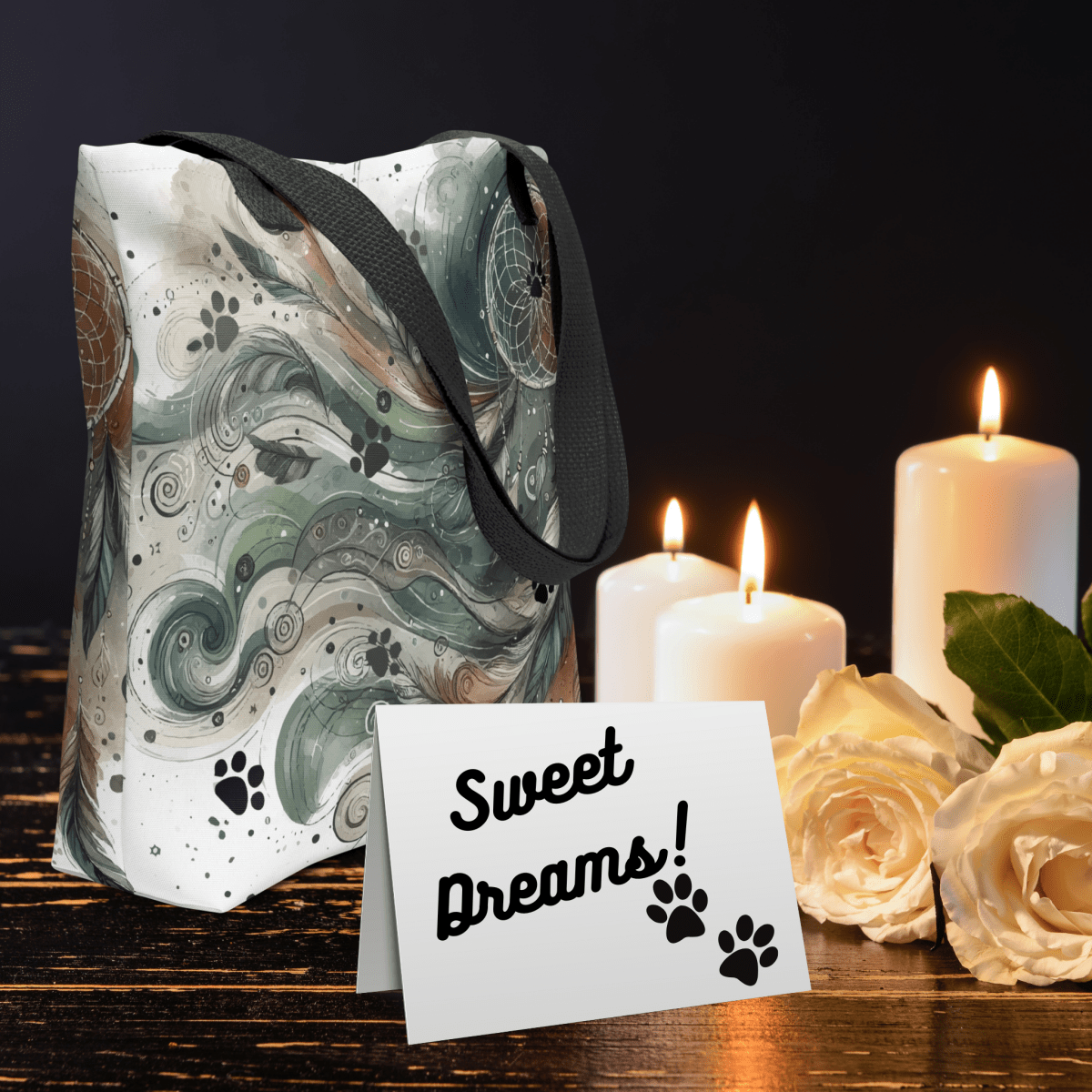 Dreamcatcher Paws Everyday Bag - AOP Tote Bag - Speak Up 4 Paws