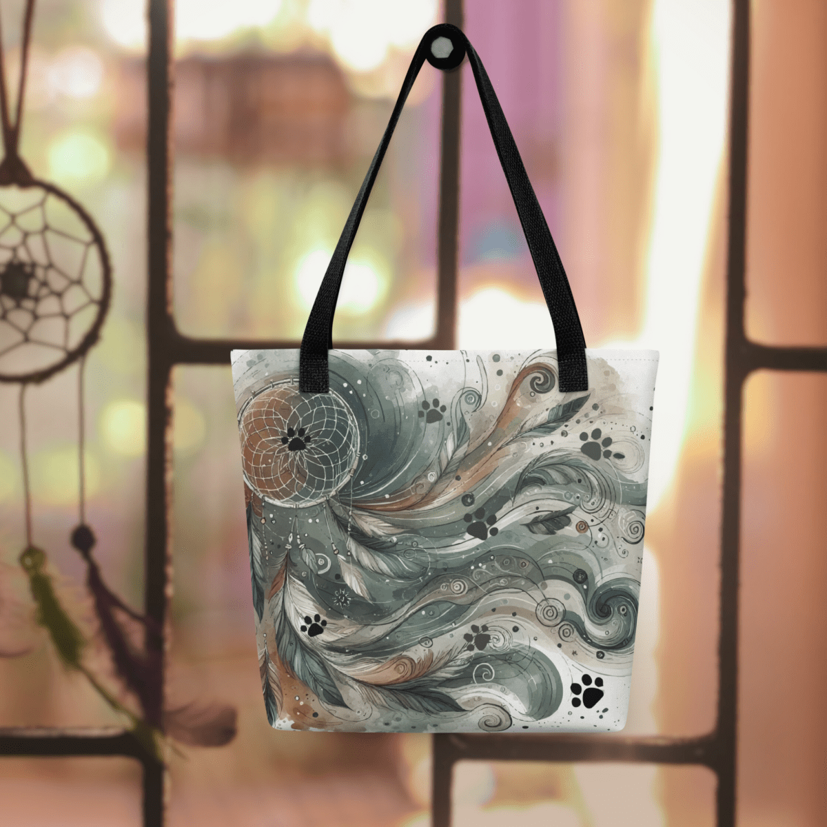 Dreamcatcher Paws Everyday Bag - AOP Tote Bag - Speak Up 4 Paws
