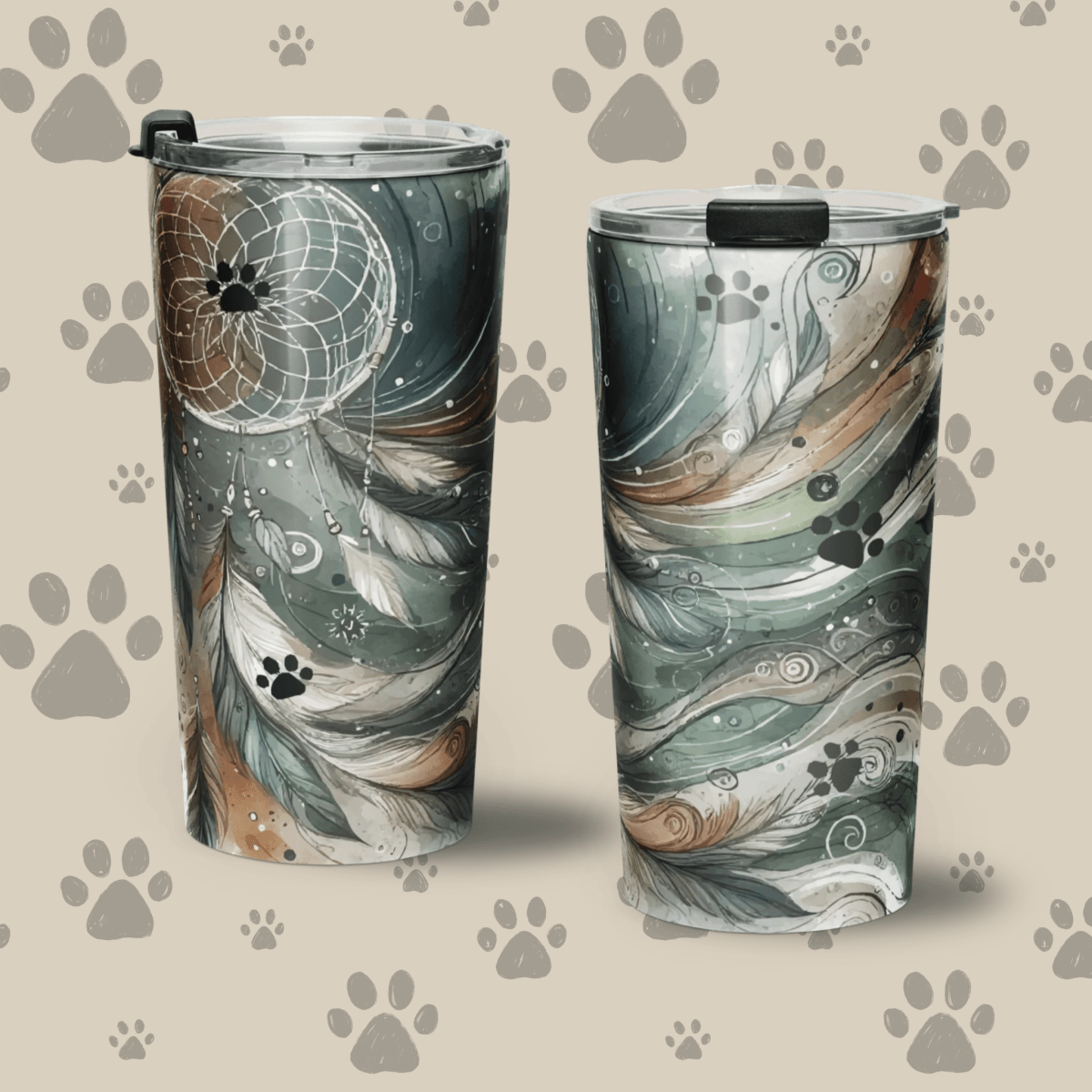 Dreamcatcher Paws - Tumbler - Tapered Tumbler - Speak Up 4 Paws