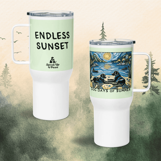 Endless Sunset - "Endless Sunset" - TrailMate Tumbler (Color: Panache) - Travel Mug - Speak Up 4 Paws