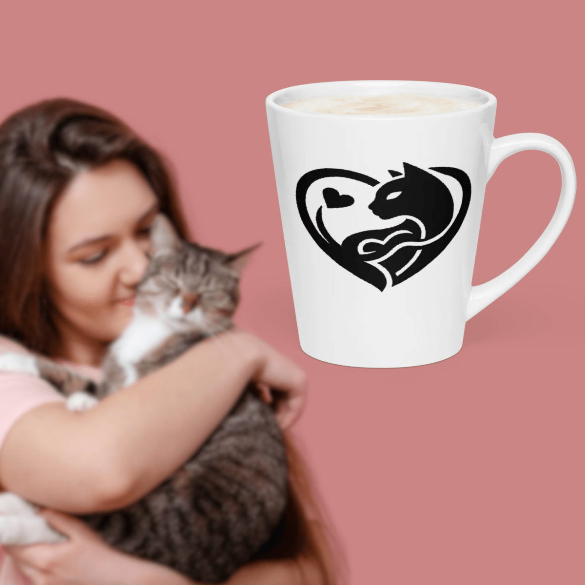 Feline Companion - Latte Mug - Latte Mug - Speak Up 4 Paws