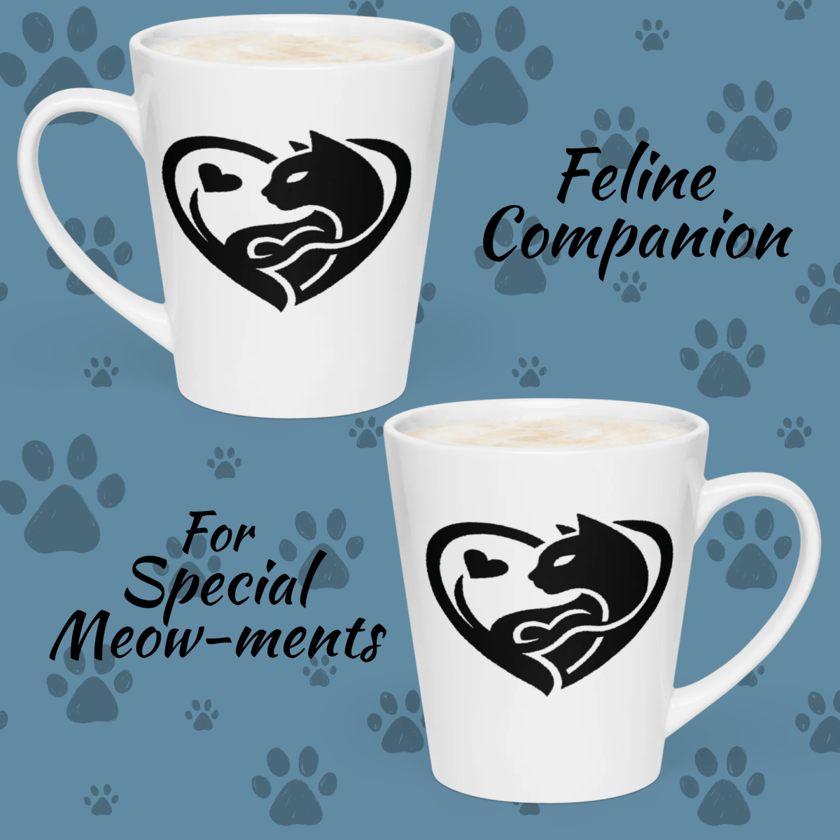 Feline Companion - Latte Mug - Latte Mug - Speak Up 4 Paws