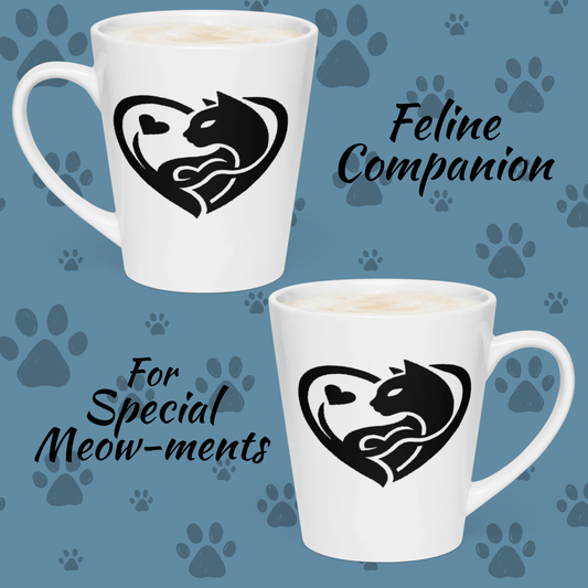 Feline Companion - Latte Mug - Latte Mug - Speak Up 4 Paws