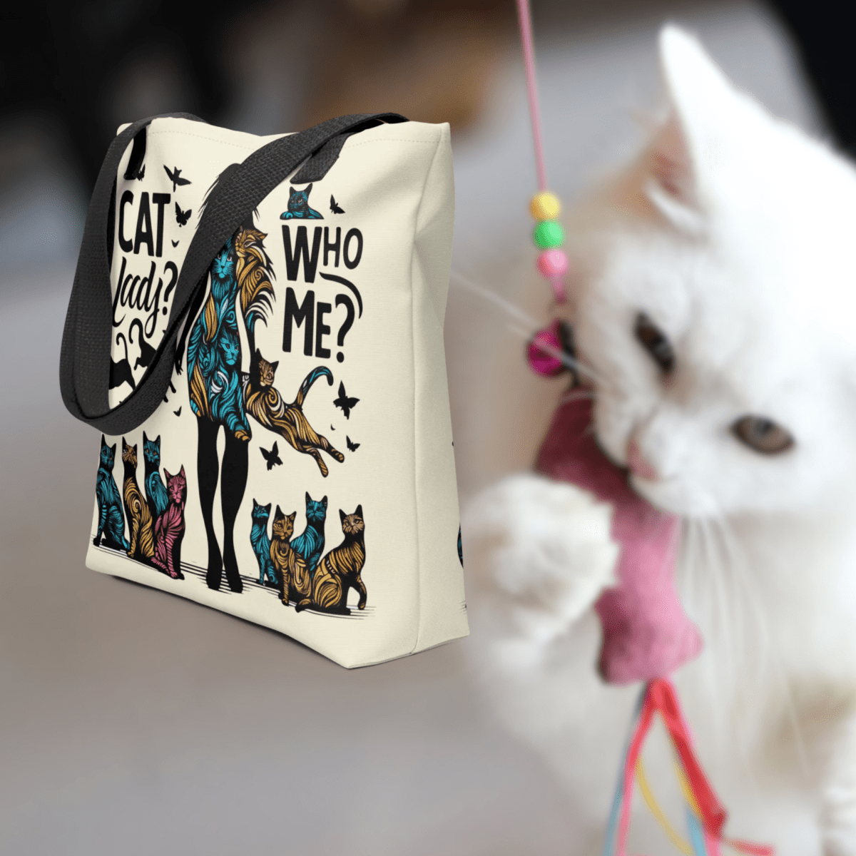 Feline Reverie - Everyday Bag - AOP Tote Bag - Speak Up 4 Paws
