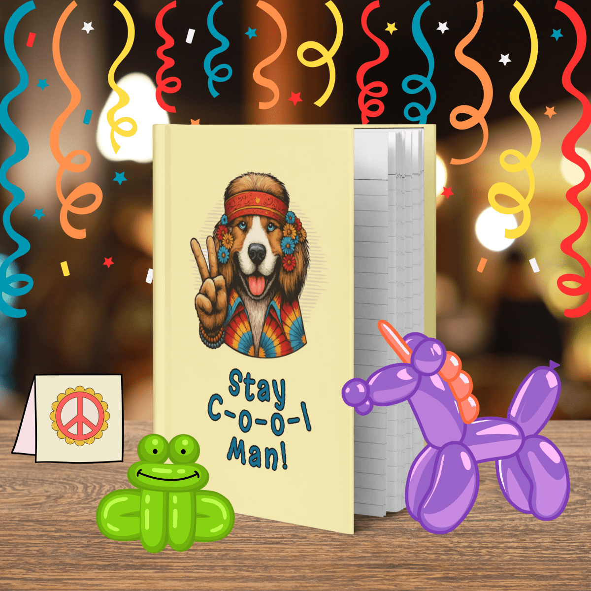 Groovy Canine - Laughs & Sass Collector's Journal (Color: Banana Mania) - Journal - Speak Up 4 Paws