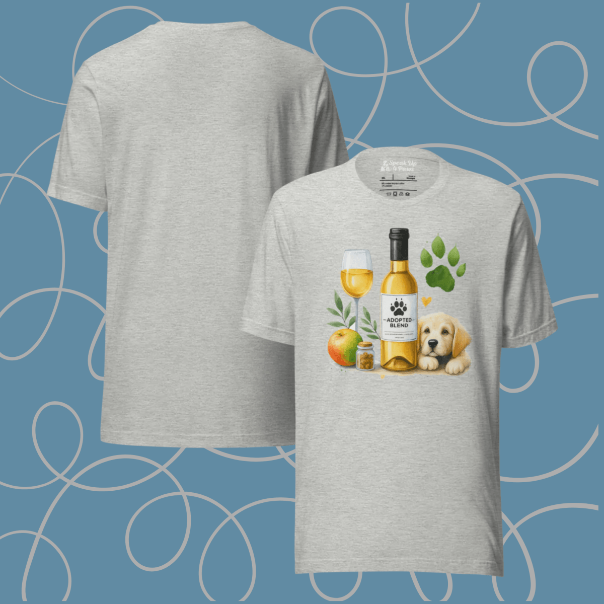 Golden Gatherings - Everyday Plus Tee | COLORS: Red, Athletic Heather, White - Unisex Staple Tee - Speak Up 4 Paws