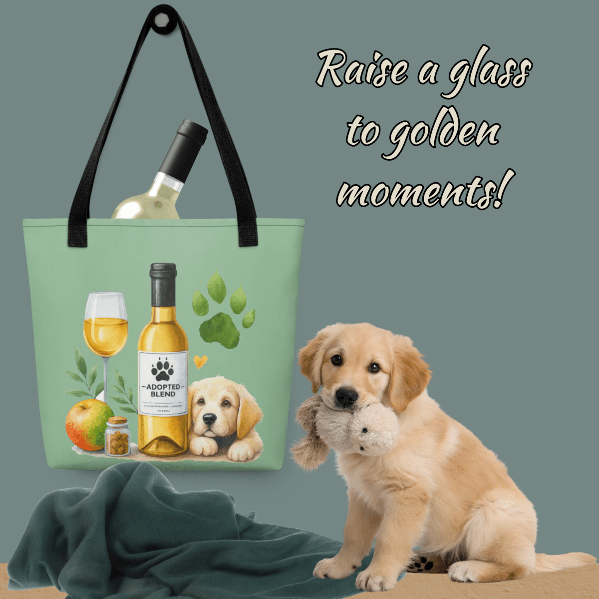 Golden Gatherings - Everyday Bag - AOP Tote Bag - Speak Up 4 Paws