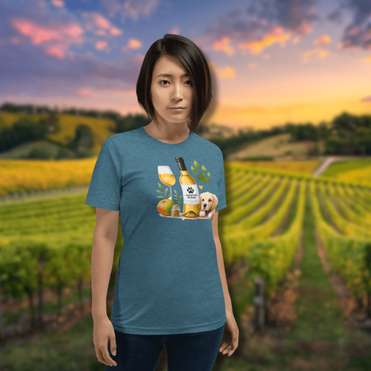 Golden Gatherings - Everyday Tee | COLORS: Heather Deep Teal, Sage, Tan - Unisex Staple Tee - Speak Up 4 Paws