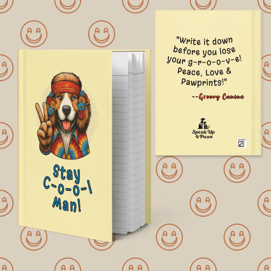 Groovy Canine - Laughs & Sass Collector's Journal (Color: Banana Mania) - Journal - Speak Up 4 Paws
