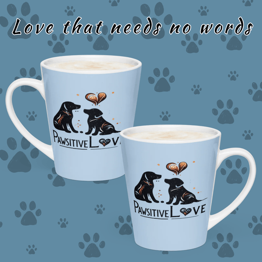 Heart Swirl Duo - Latte Mug (Pawsitive Love) - Latte Mug - Speak Up 4 Paws