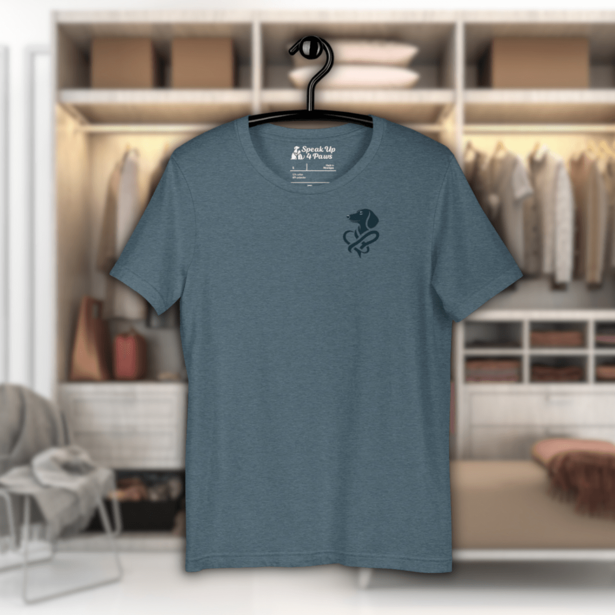 Heart of a Doxie - Everyday Tee | COLORS: Mauve, Heather Slate, Heather Deep Teal, Pink - Unisex Staple Tee - Speak Up 4 Paws