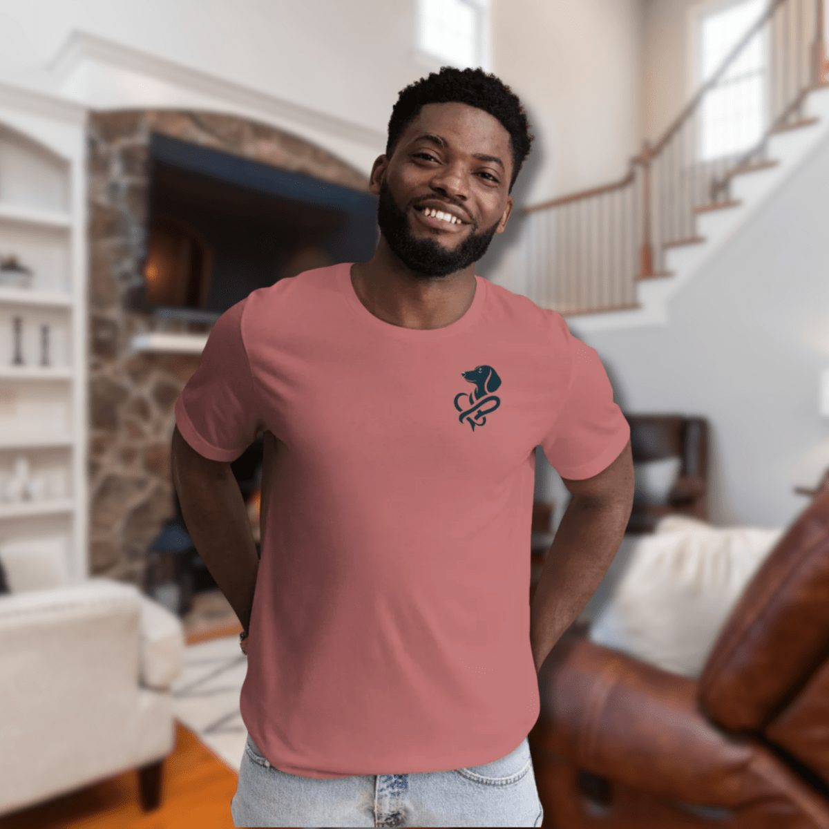 Heart of a Doxie - Everyday Tee | COLORS: Mauve, Heather Slate, Heather Deep Teal, Pink - Unisex Staple Tee - Speak Up 4 Paws