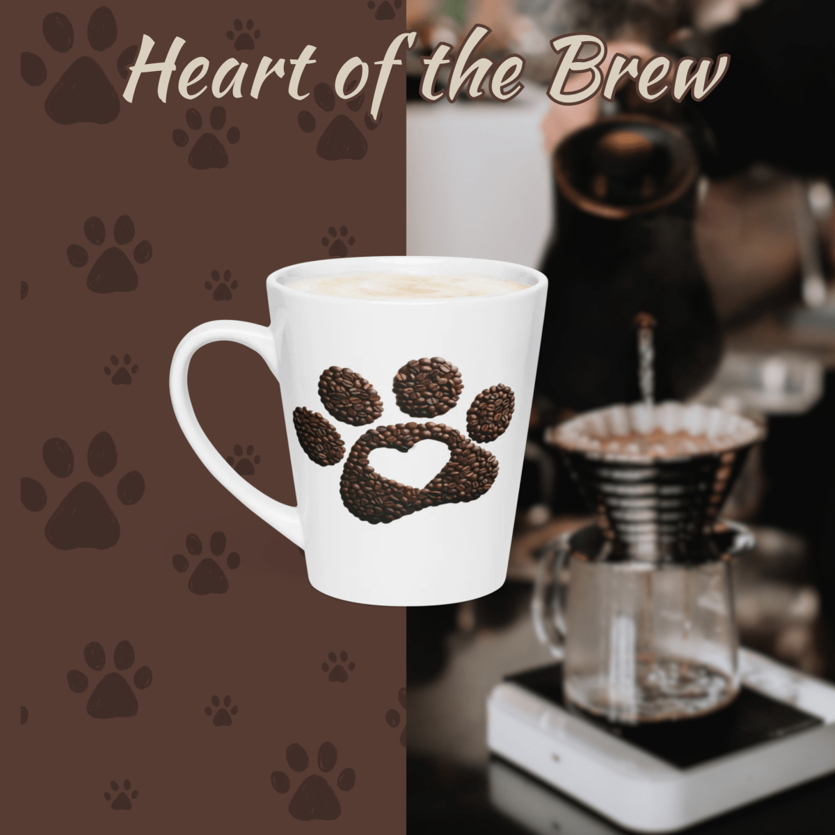 Heart of the Brew - Latte Mug - Latte Mug - Speak Up 4 Paws