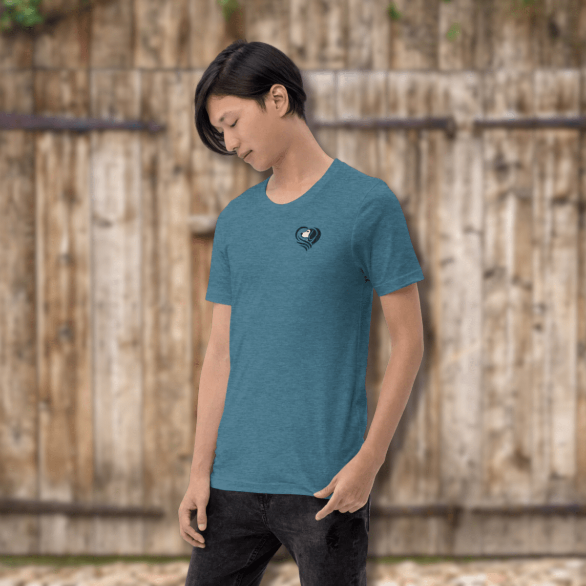 Heartfelt Beagle - Everyday Tee | COLORS: Pink, Heather Slate, Heather Deep Teal, Mauve - Unisex Staple Tee - Speak Up 4 Paws