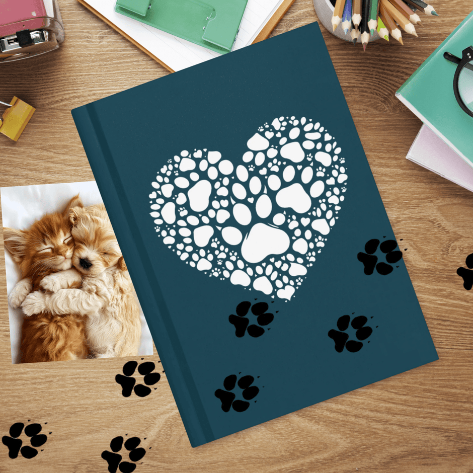 Pet Love: Heart Design Filled with Pawprints – Speak Up 4 Paws
