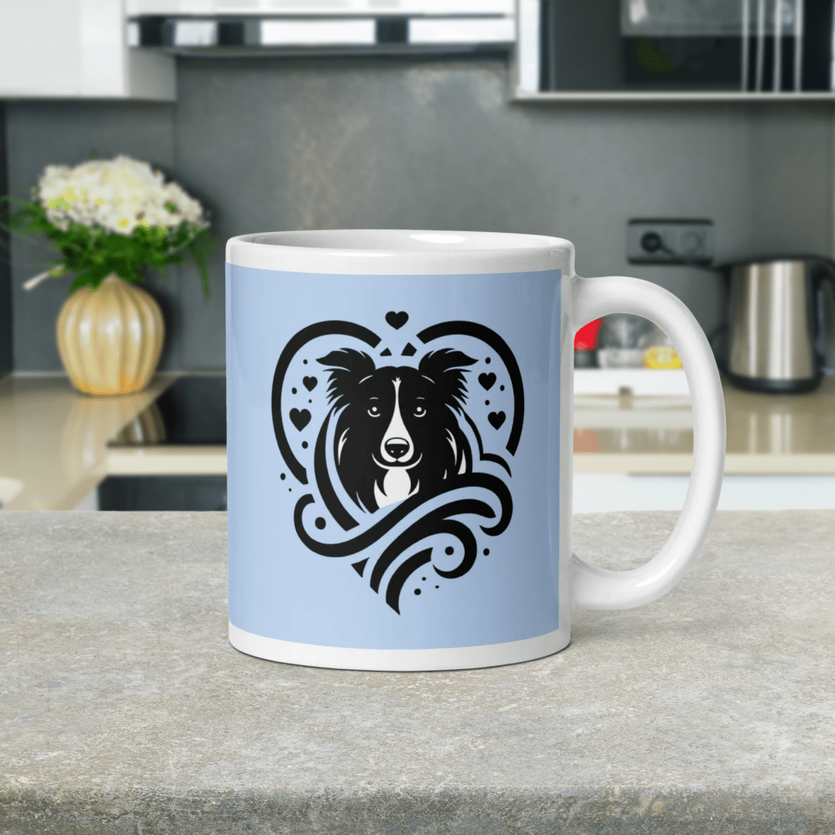 Boundless Heart - "Boundless Heart. Love Overflowing" - Signature Mug (Color: Hawkes Blue) - Coffee Mug - Speak Up 4 Paws