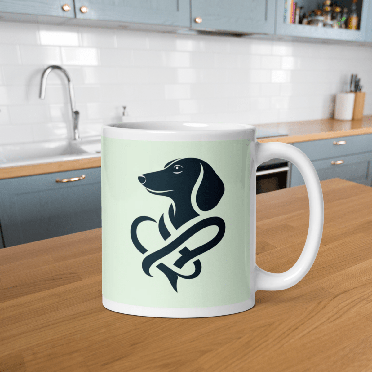 Heart of a Doxie - "Heart of a Doxie!" - Signature Mug (Color: Honeydew) - Coffee Mug - Speak Up 4 Paws