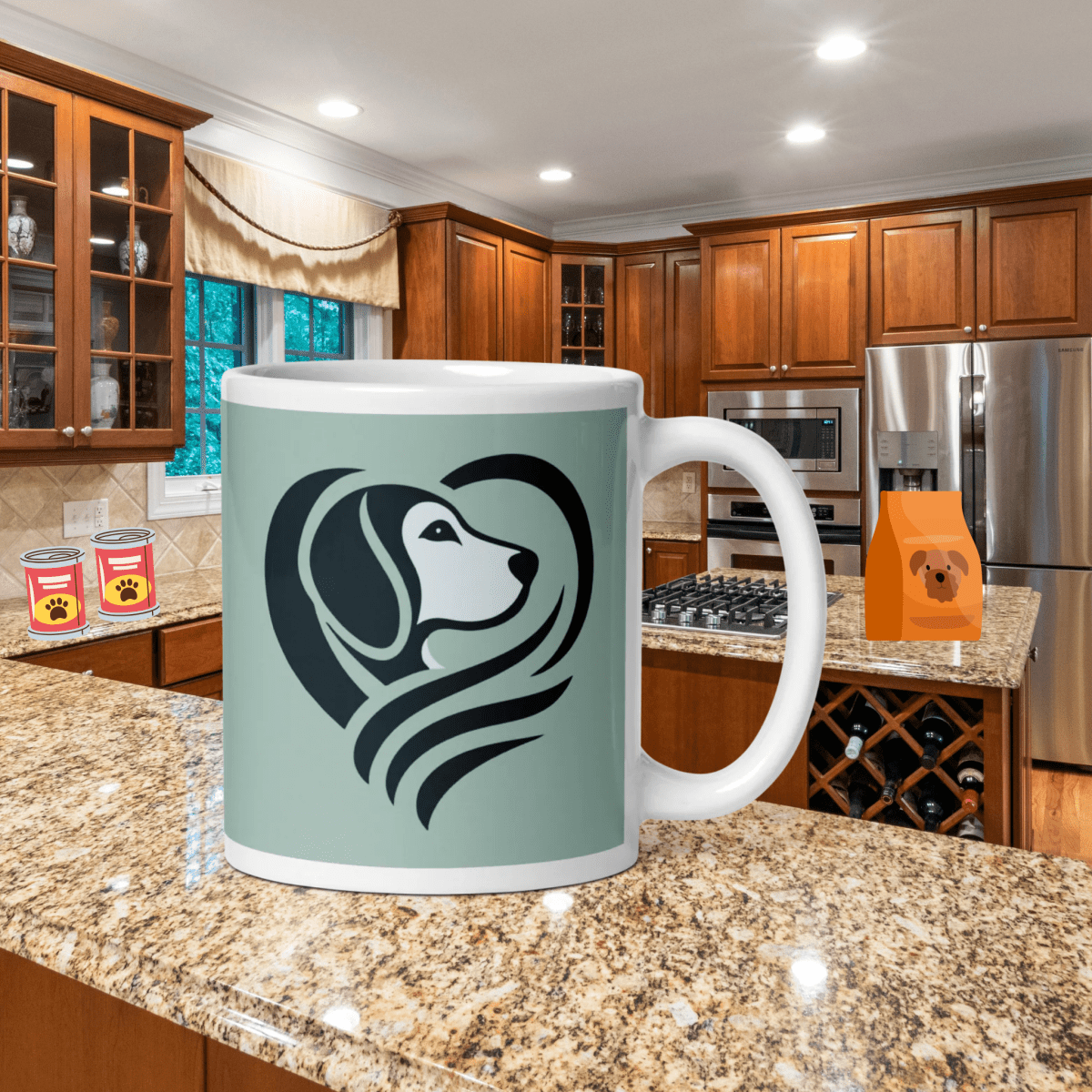 Heartfelt Beagle "Hot Coffee. Cold Nose. Happy Heart." - Signature Mug (Color: Opal) - Coffee Mug - Speak Up 4 Paws