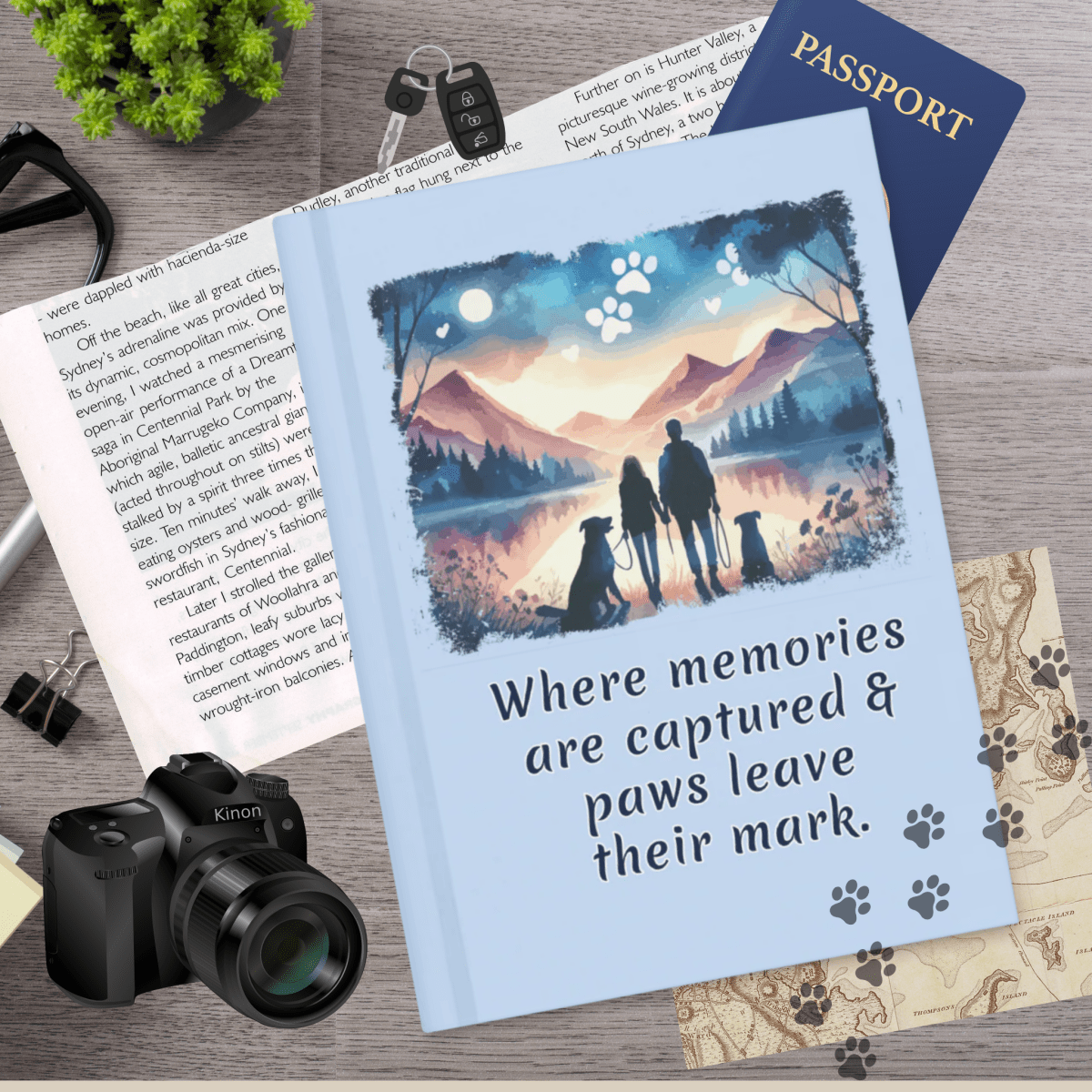 Lakeside Moments - Outside Peace Classic Journal (Color: Hawkes Blue) - Journal - Speak Up 4 Paws