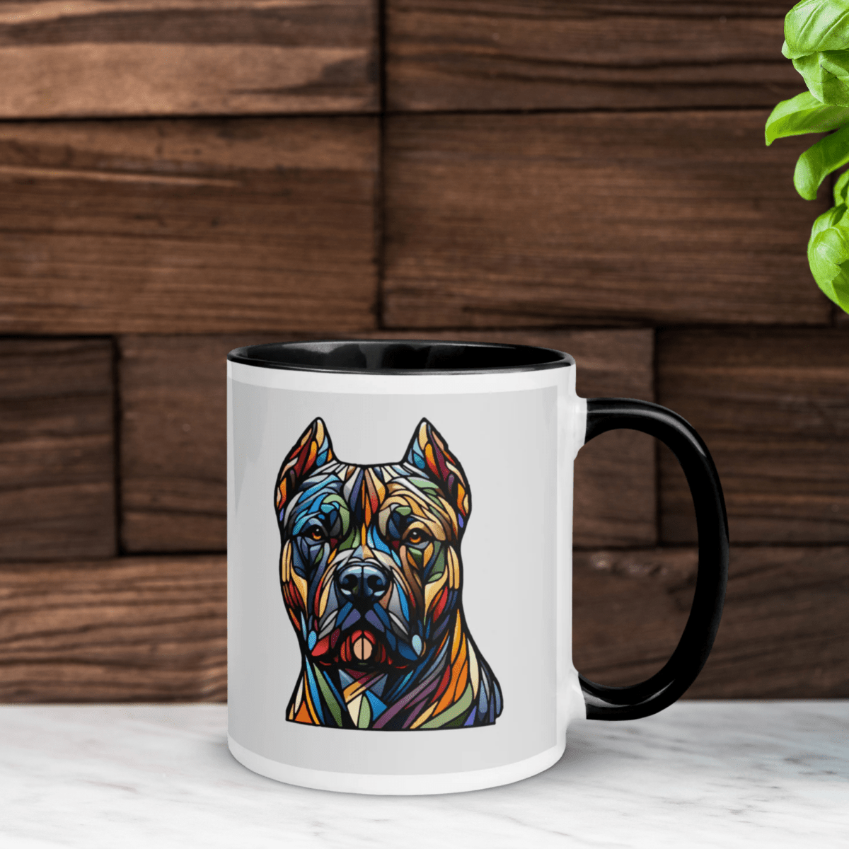 Noble Protector - "Noble Protector" - Vivid Mug (Color: Whisper | Black) - Coffee Mug - Inside Color - Speak Up 4 Paws