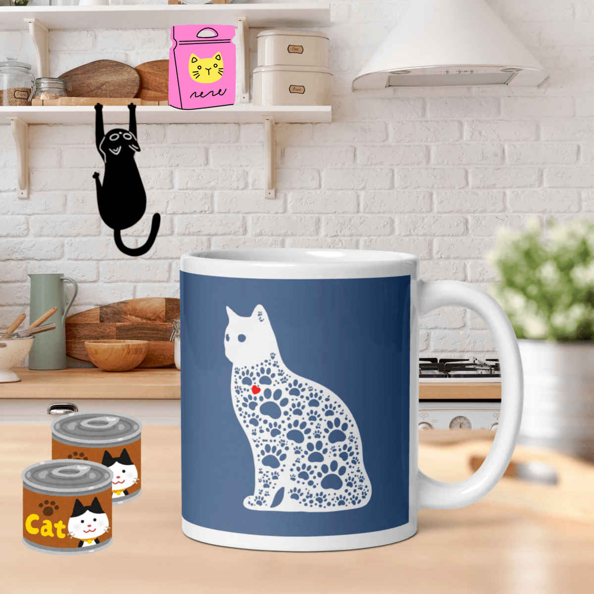 Paws and Purrs - "Paws, Purrs & Cozy Moments" - Signature Mug (Color: Kashmir Blue) - Coffee Mug - Speak Up 4 Paws