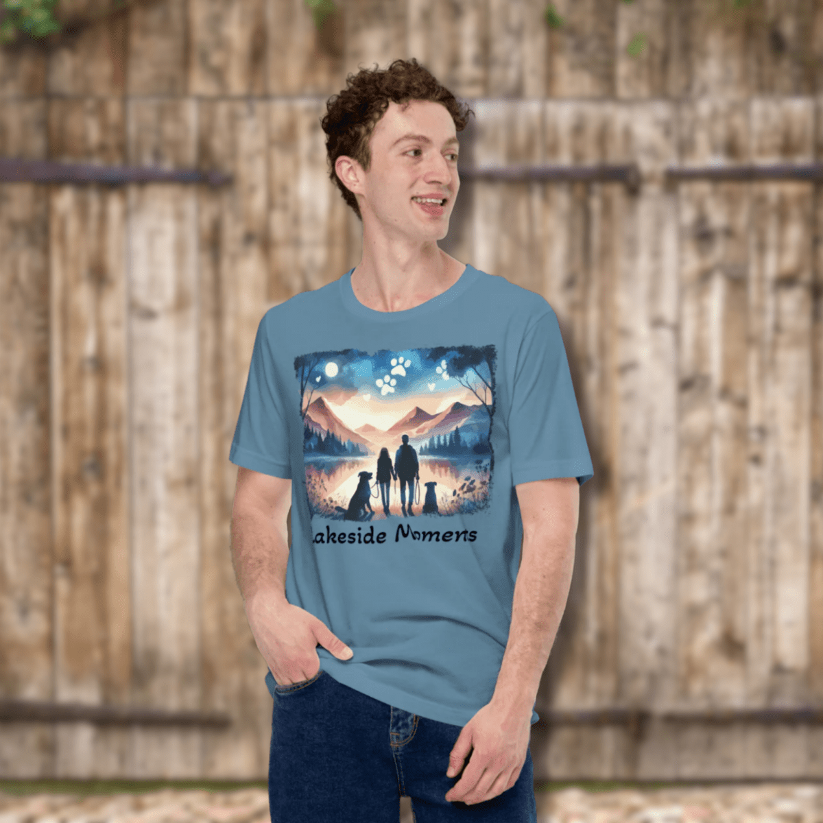 Lakeside Moments - Everyday Tee | COLORS: Heather Mauve, Heather Slate, Steel Blue, Pebble - Unisex Staple Tee - Speak Up 4 Paws