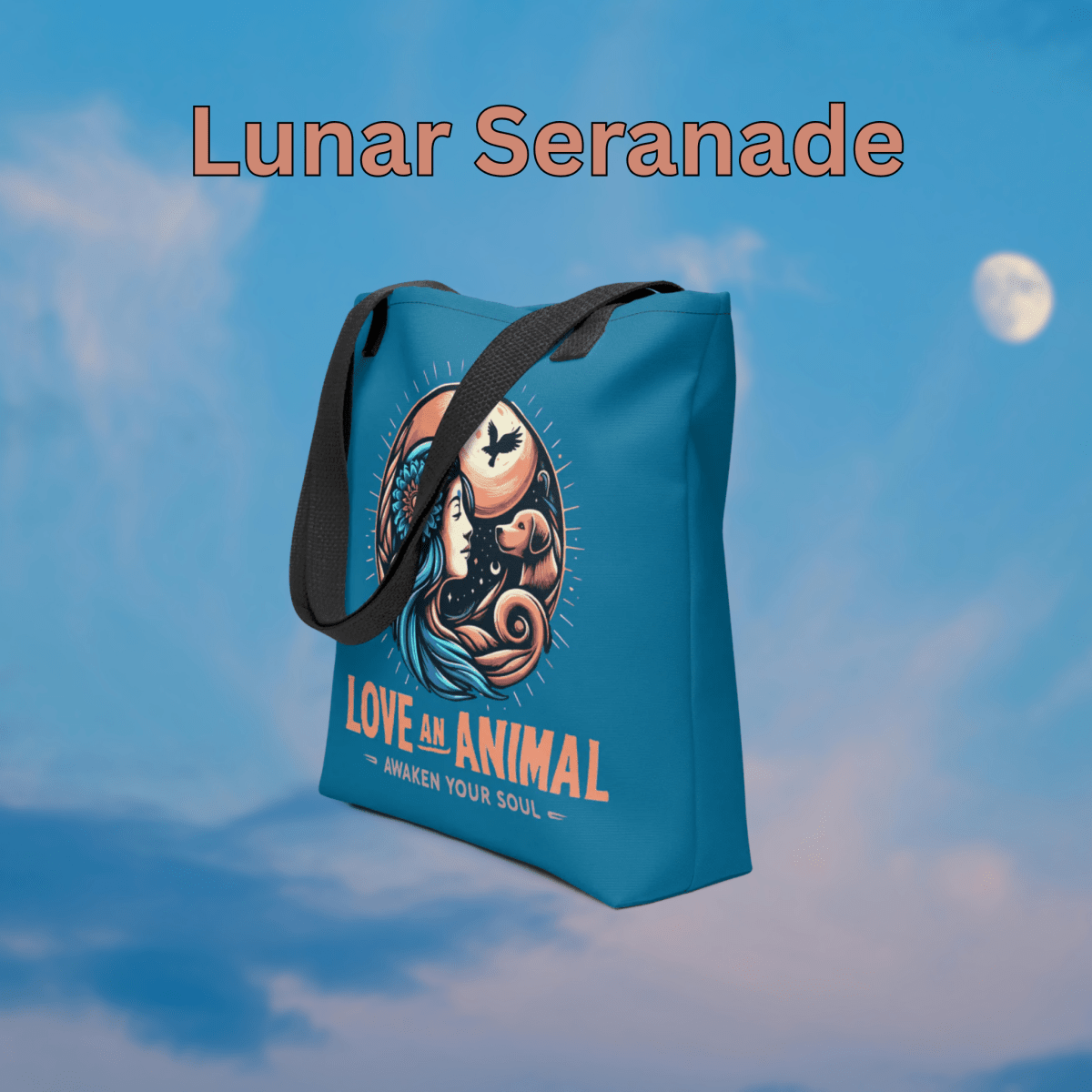 Lunar Serenade - Everyday Bag - AOP Tote Bag - Speak Up 4 Paws