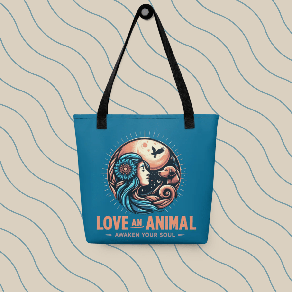 Lunar Serenade - Everyday Bag - AOP Tote Bag - Speak Up 4 Paws