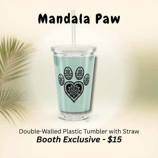 Mandala Paw Plastic Tumbler (Booth Exclusive)