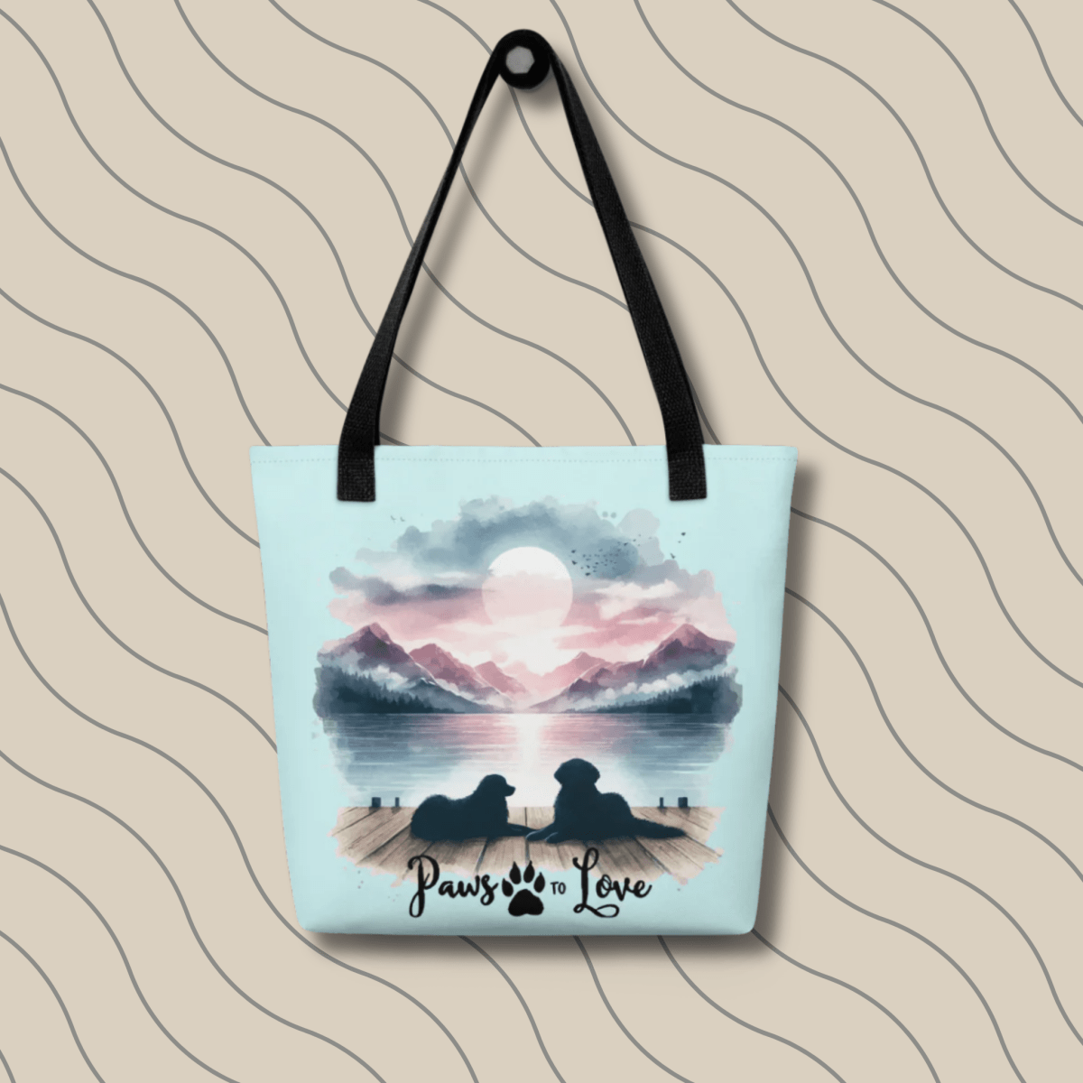 Sunset Buddies - Everyday Bag - AOP Tote Bag - Speak Up 4 Paws